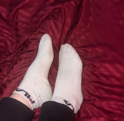 Getragene Socken
