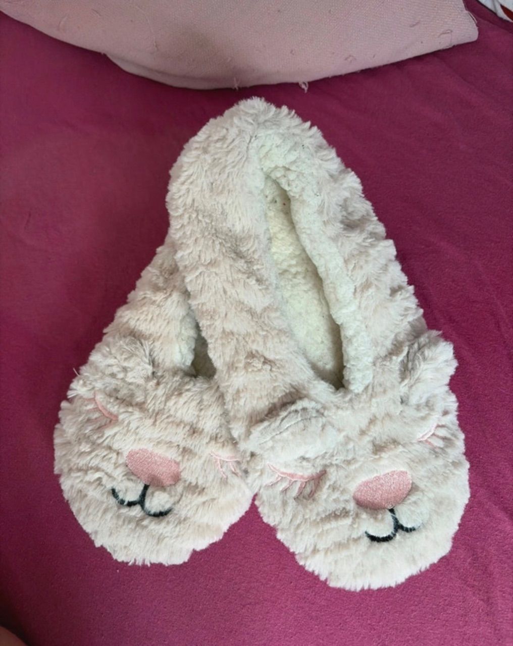 Ohne Marke Flauschige Häschen Hausschuhe  Size 37