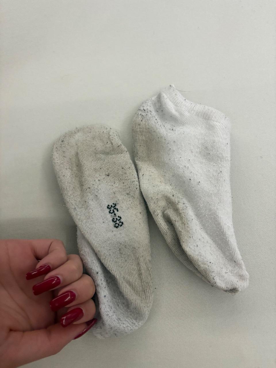 Getragene Socken