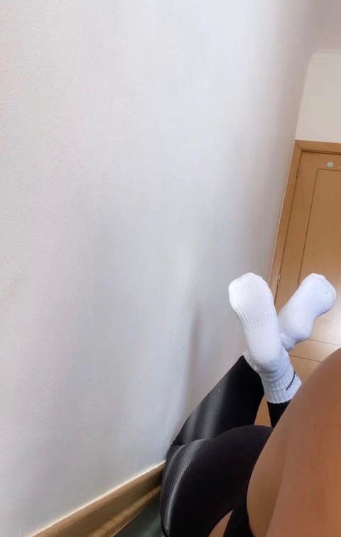 Getragene Socken