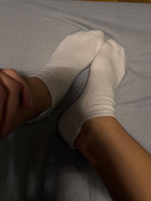 Getragene Socken