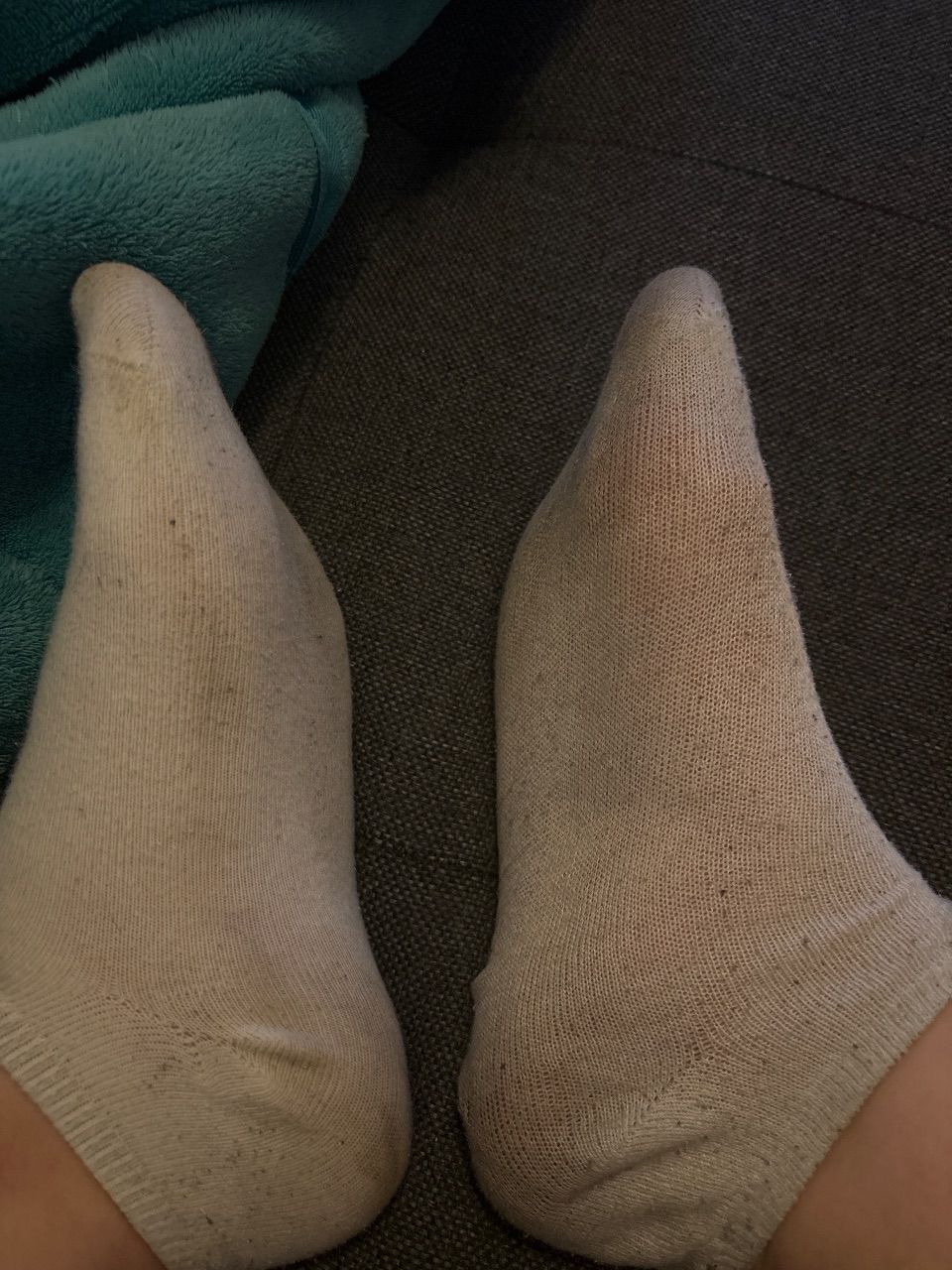 Getragene Socken