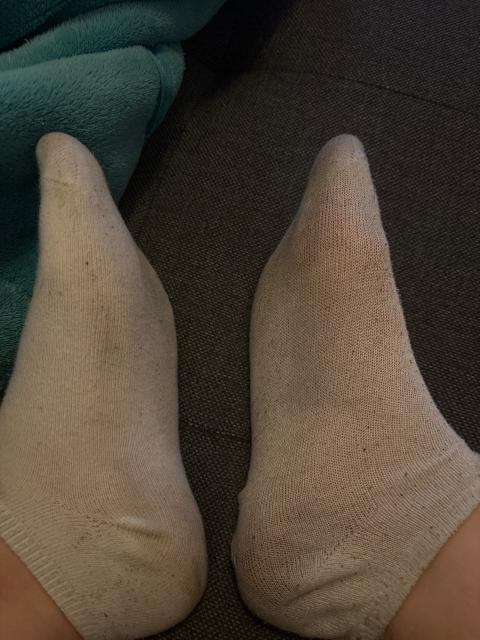 Getragene Socken