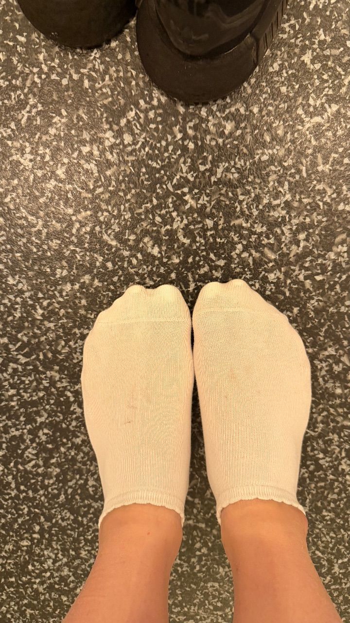 Socken, getragen oder ungetragen