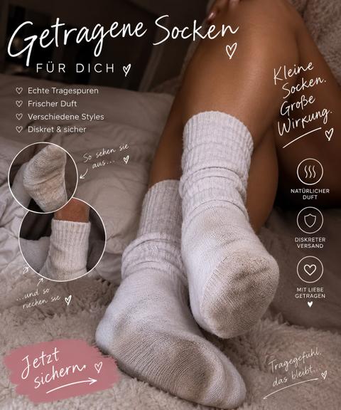 Getragene Socken