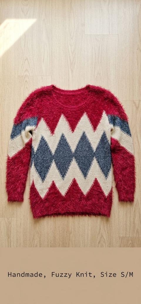 No brand Colorful sweater Size M