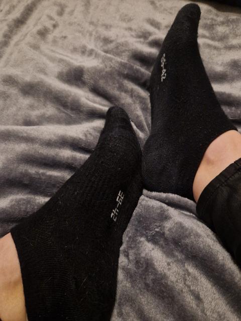 Getragene Socken