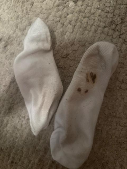 2 Tage getragene Socken
