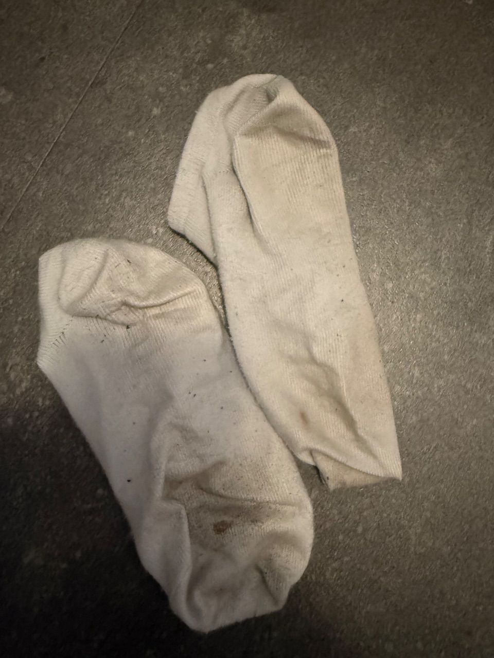 Getragene Socken