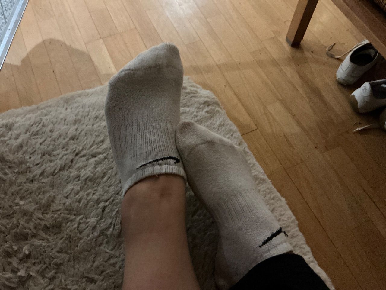 Nike Fusbilder und getragene Socken  Size S