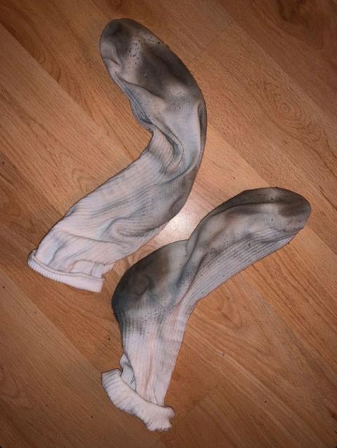 Getragene socken