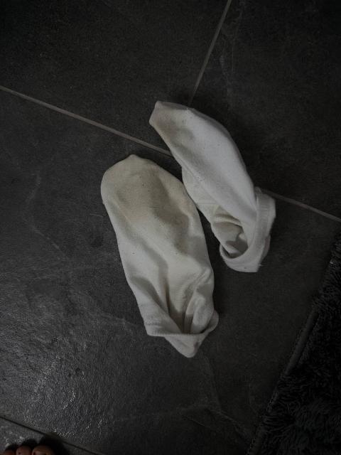 getragene socken