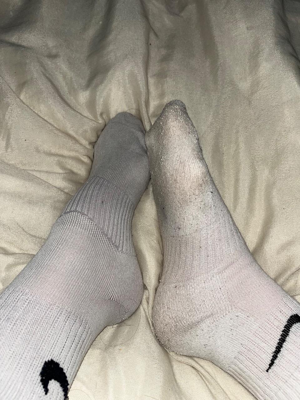 Weiße Nike Socken mit schwarzem Logo