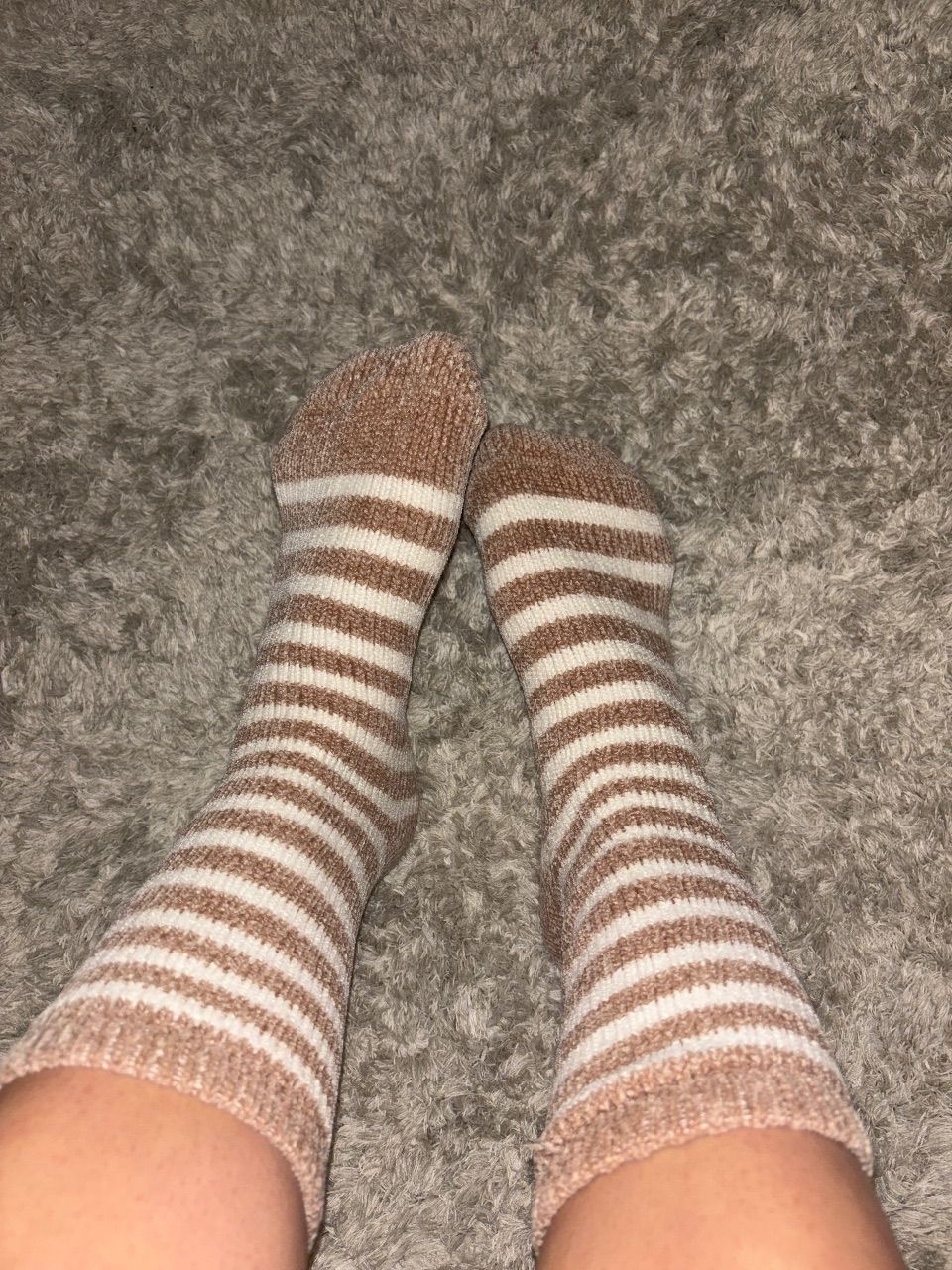 Getragene Flauschige Socken Size M
