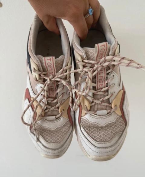 Tommy Hilfiger Getragene Tommy Hilfiger Sneaker Gr. 38 | Für echte Liebhaber Size 38