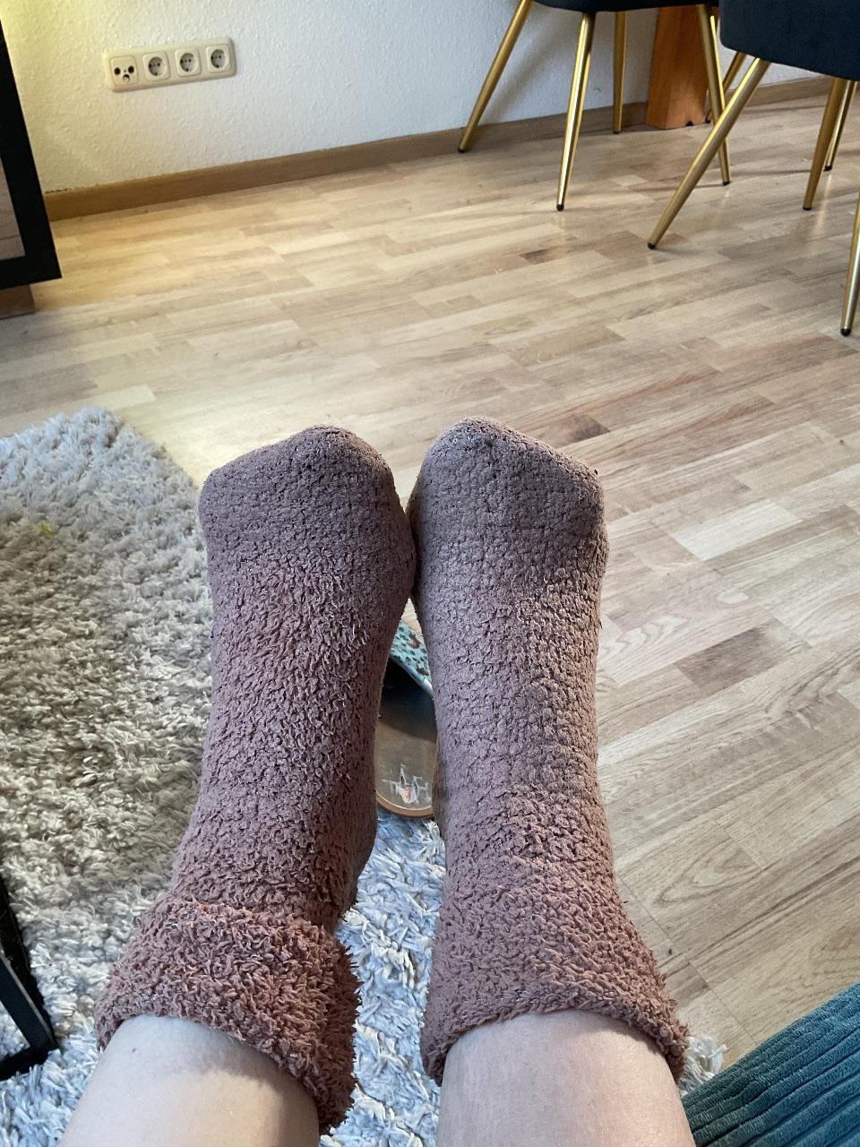 Benutzte Kuschelsocken Braun