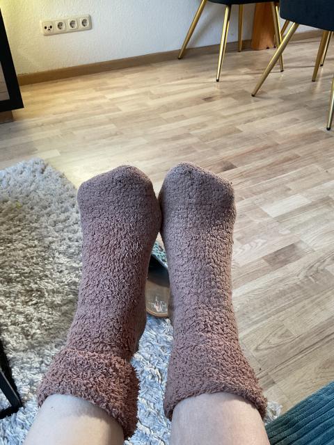 Hunkemöller Benutzte Kuschelsocken Braun