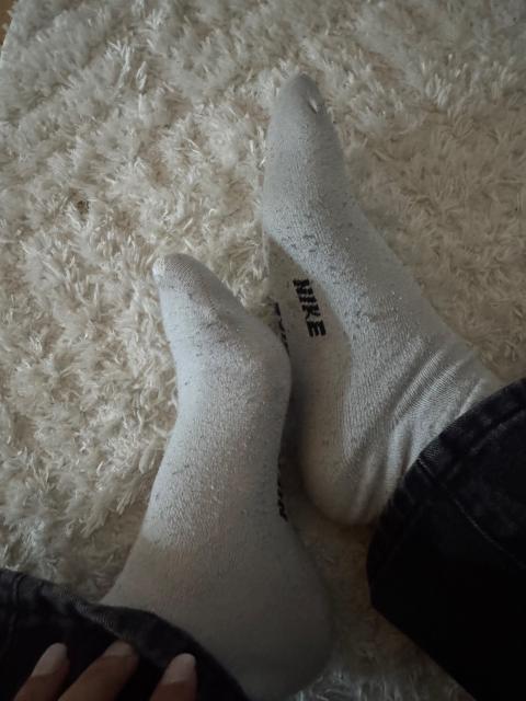 Getragene Socken