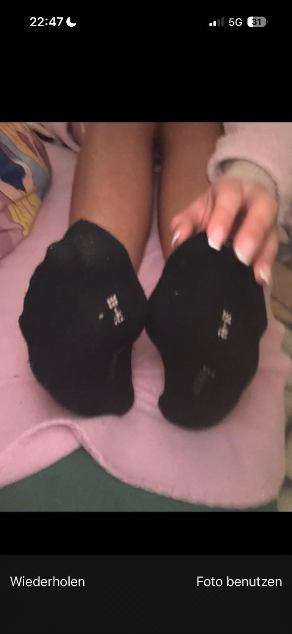 Benutze Socken schwarz