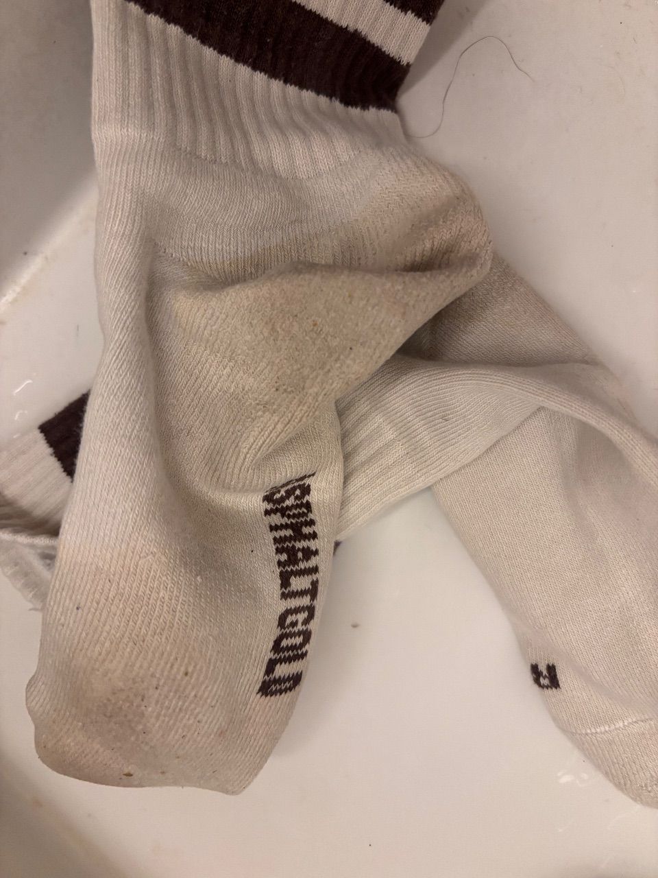 Vollgeschwitzte Socken