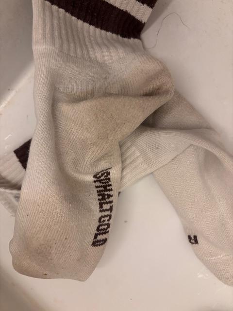 Vollgeschwitzte Socken