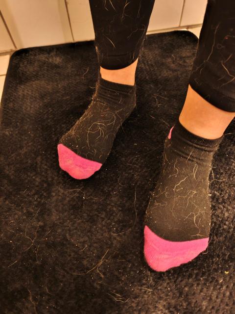 Getragene Socken