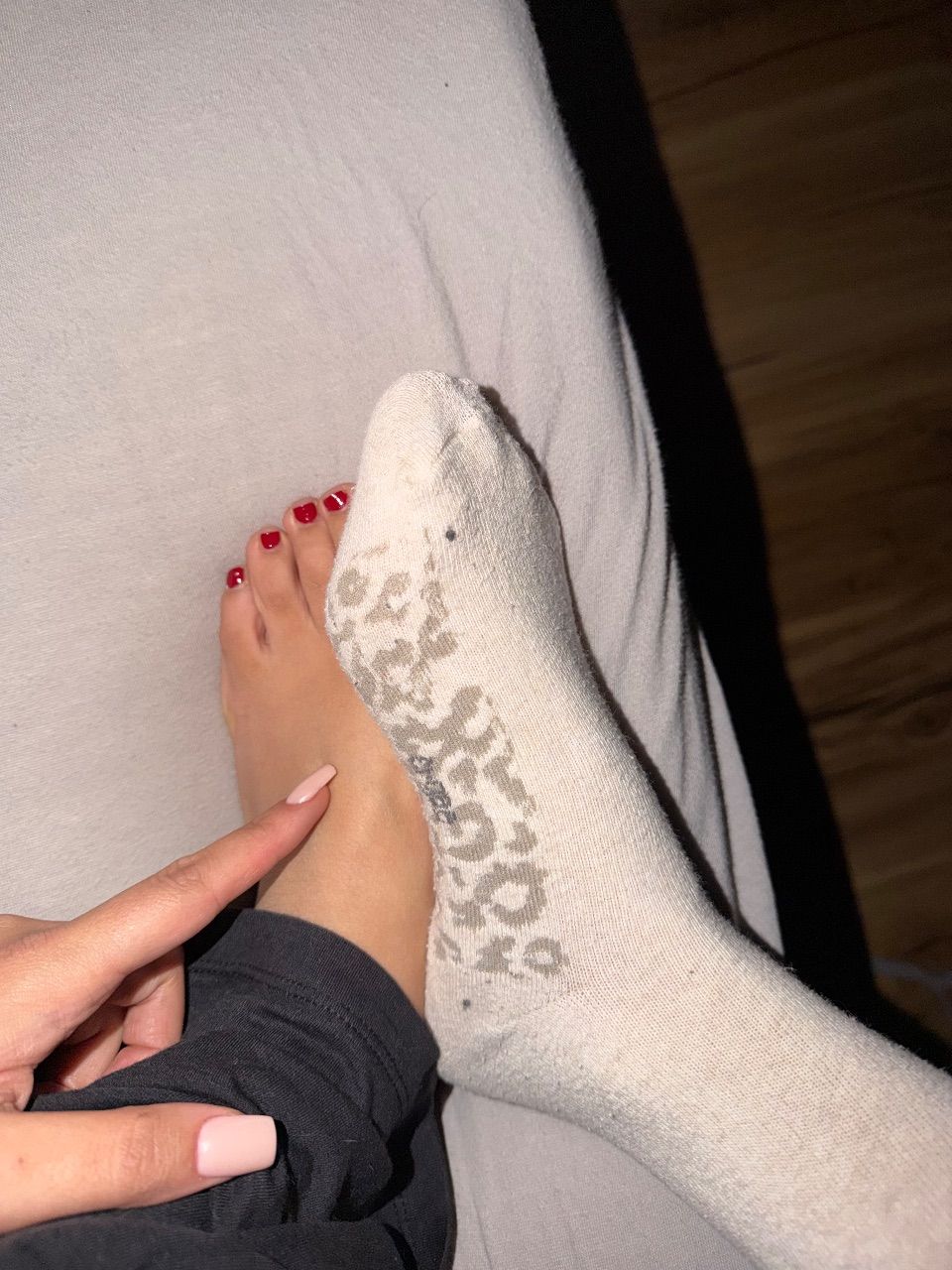 getragene Socken oder Fussbild  Size 38