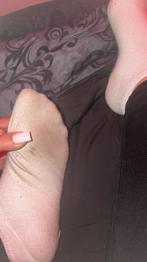 Getragene Socken