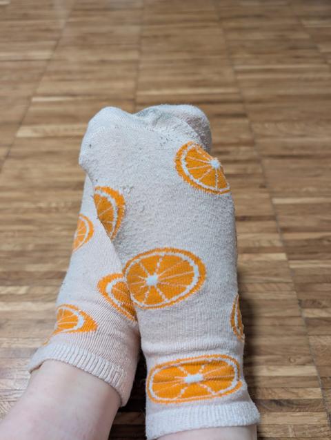 Ohne Marke Socken getragen