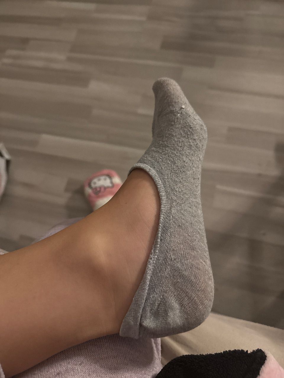 grey worn socka Size S