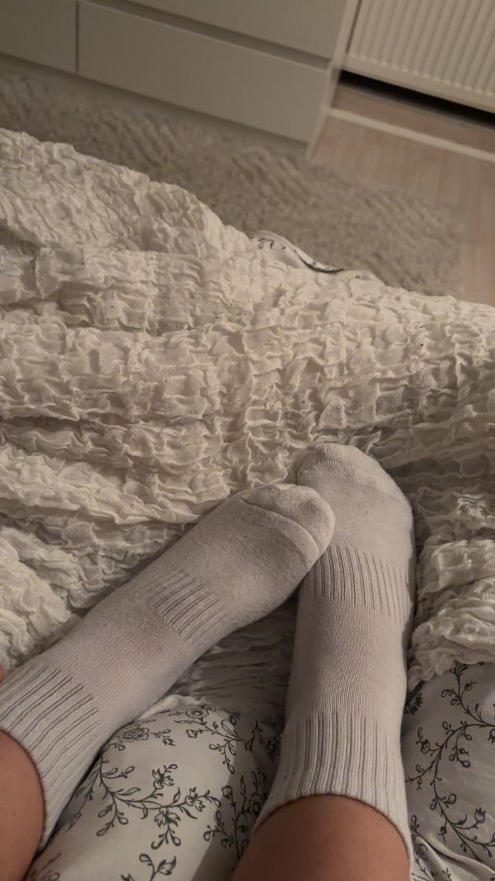 getragene socken 