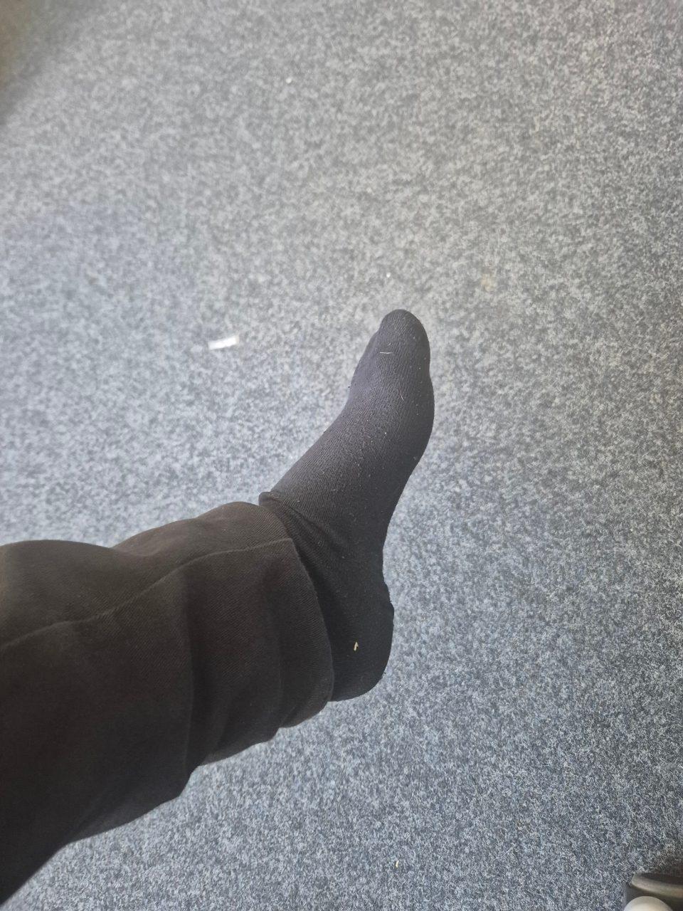 Getragene Socken, stinkend