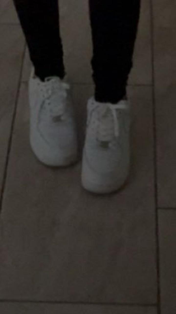 Nike air force 1 getragen + socken