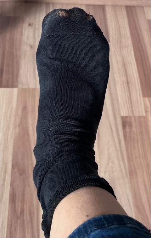 H&M Getragene schwarze Socken 39 gebraucht Size M