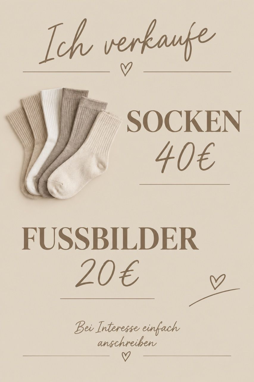 Verkaufe socken und Fußbilder 