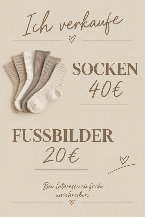 Verkaufe socken und Fußbilder