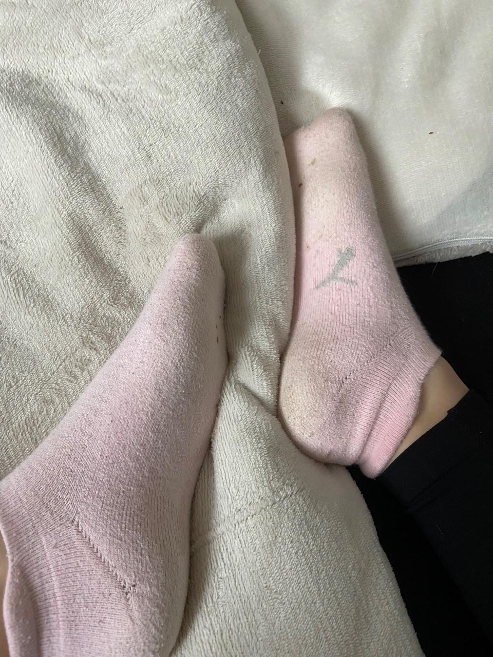 Getragenen Socken