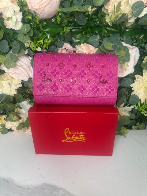 Ohne Marke Damentasche / Clutch pink Nieten