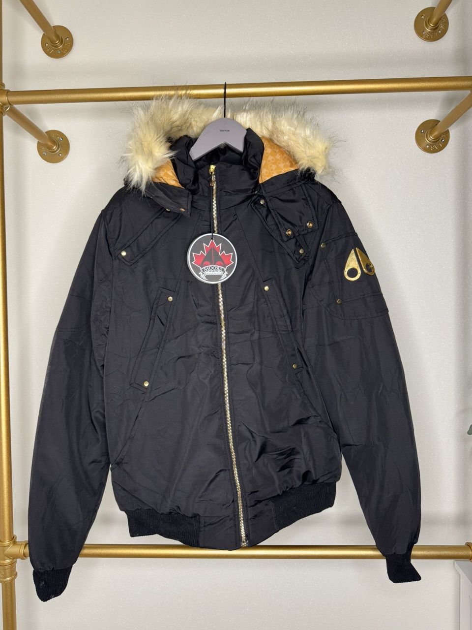 Ohne Marke Winterjacke mit Kunstfell  Size L