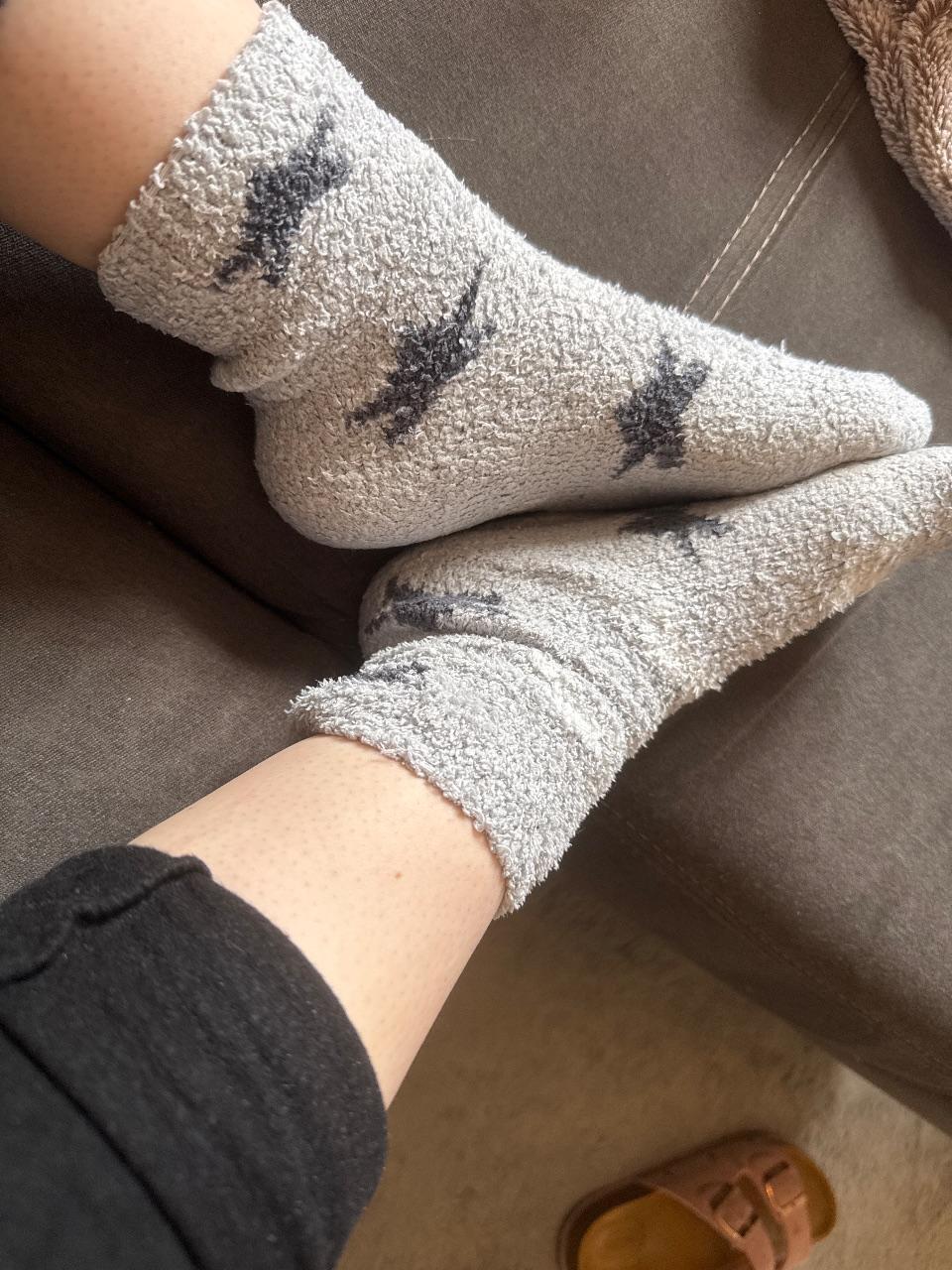 Getragene Kuschelsocken