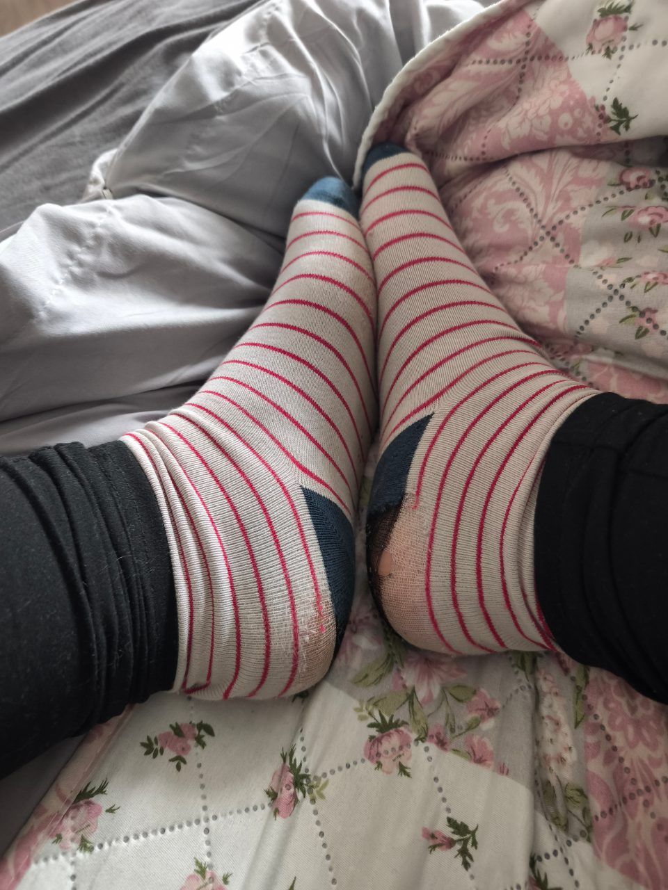 Ohne Marke Socken getragen 