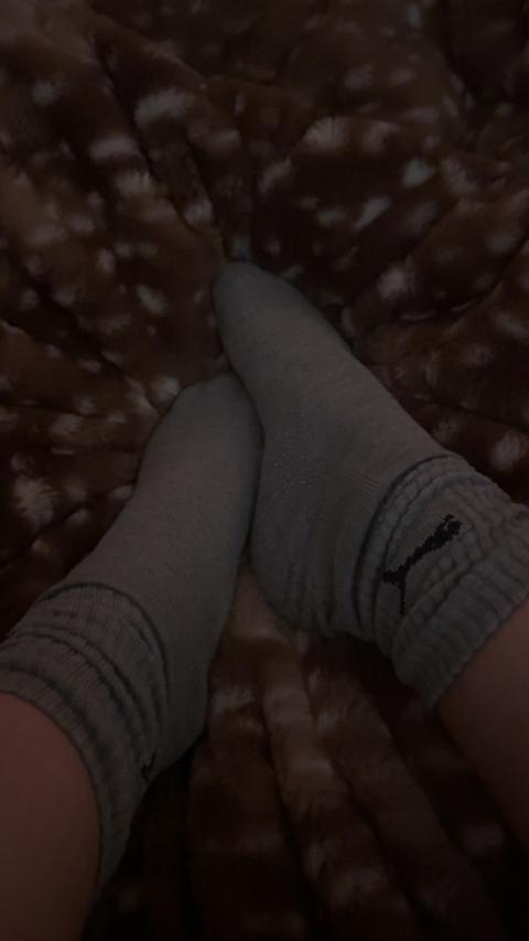 getragene Puma Socken Size 39