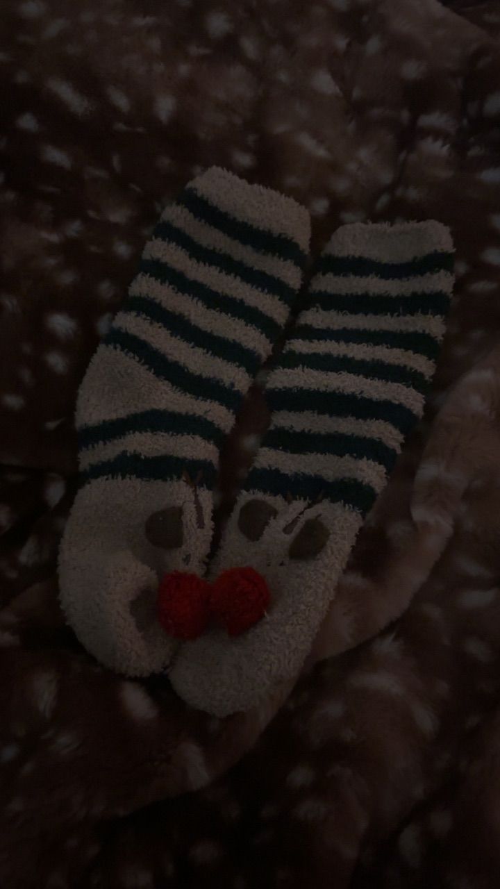 getragende Kuschelsocken Weihnachten  Size 38