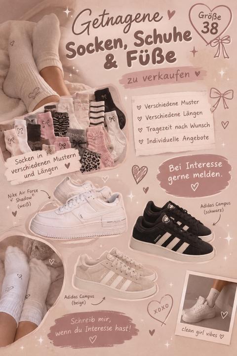 Verkaufe Fußbilder, Socken und Schuhe