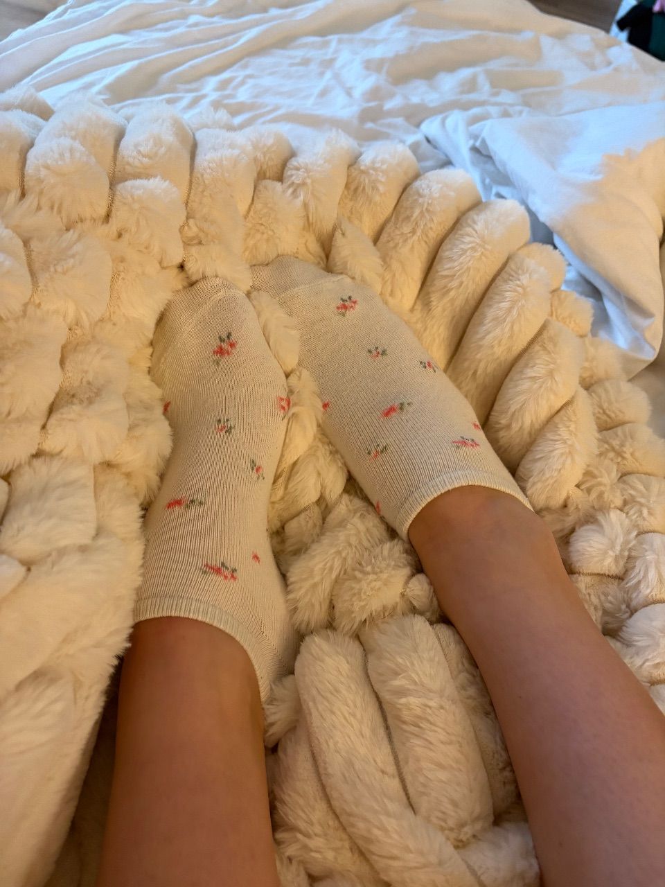 Socken mit Blumen Size 38