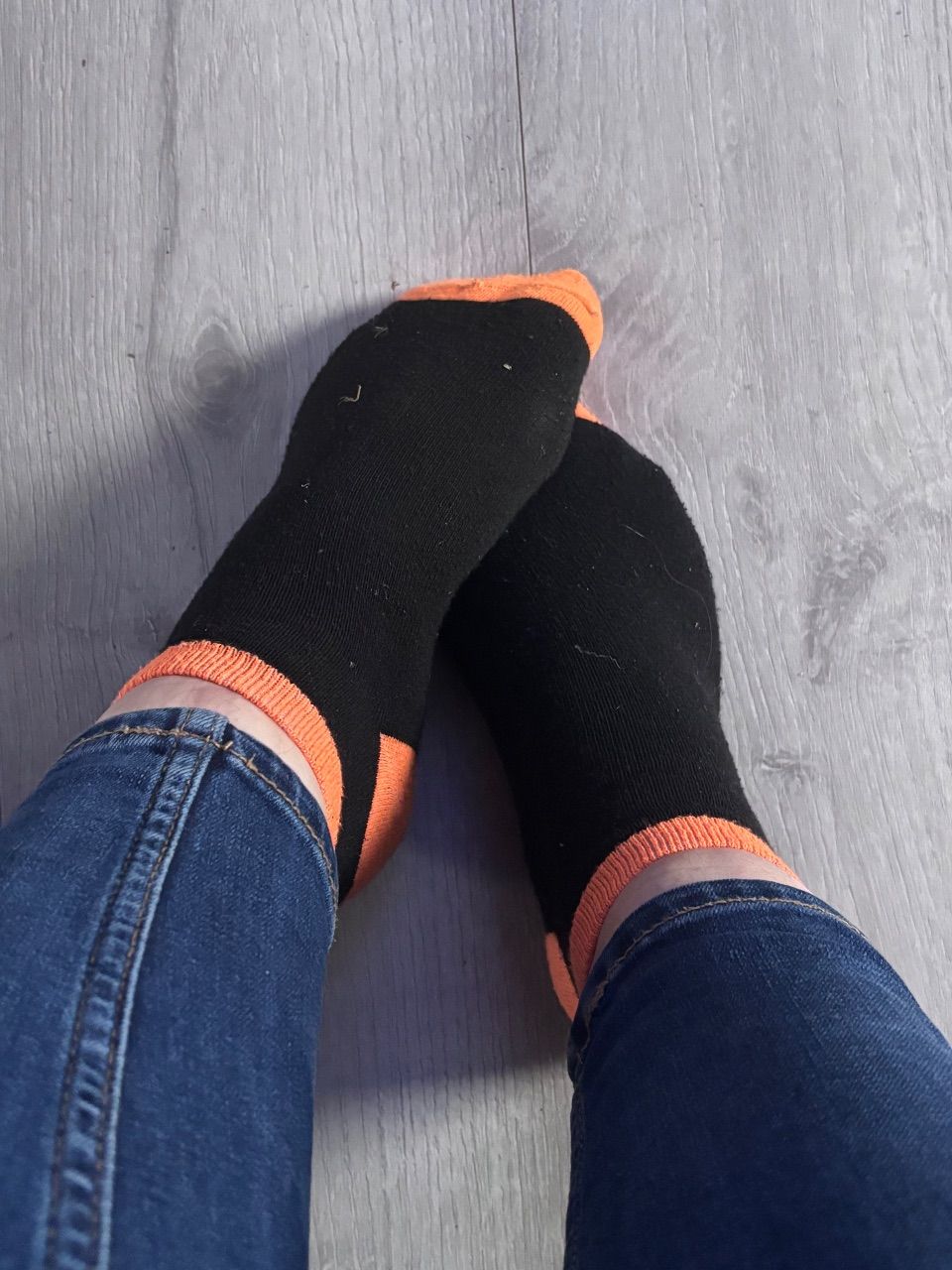 Socken getragen