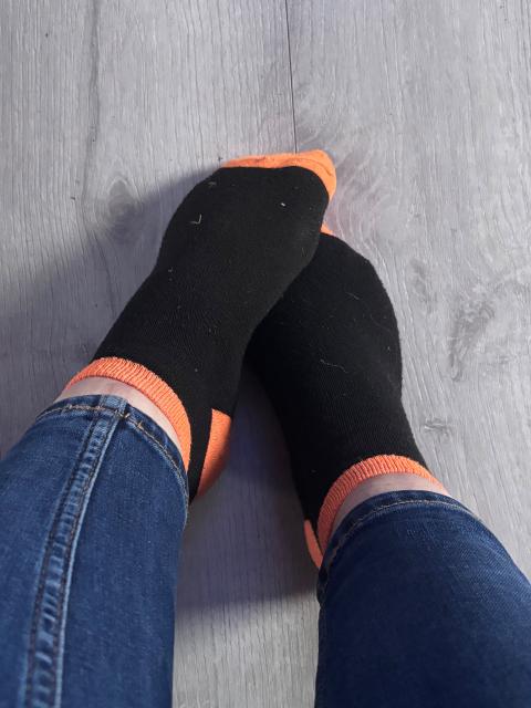 Socken getragen