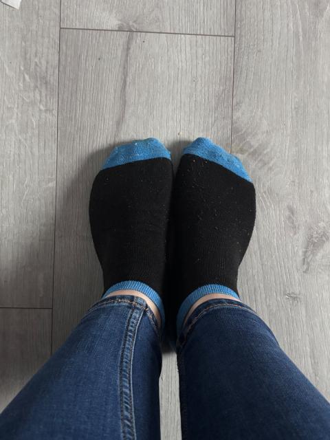 Getragene Socken