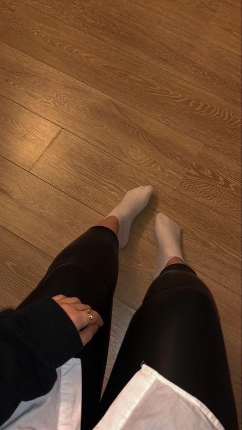 Getragene Socken
