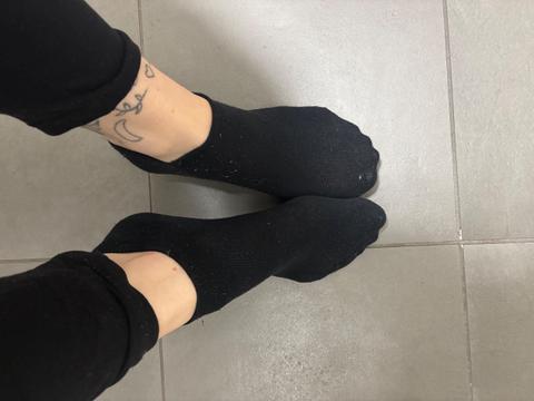 Schwarze Sneakersocken / Füßlinge